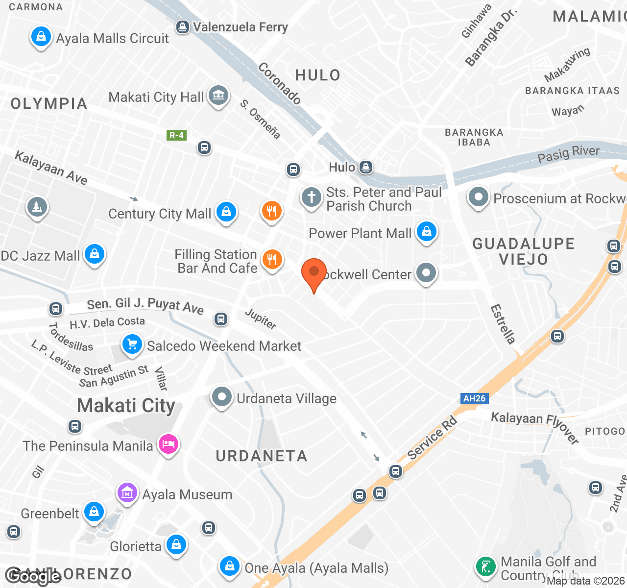 Map showing location of The Astbury