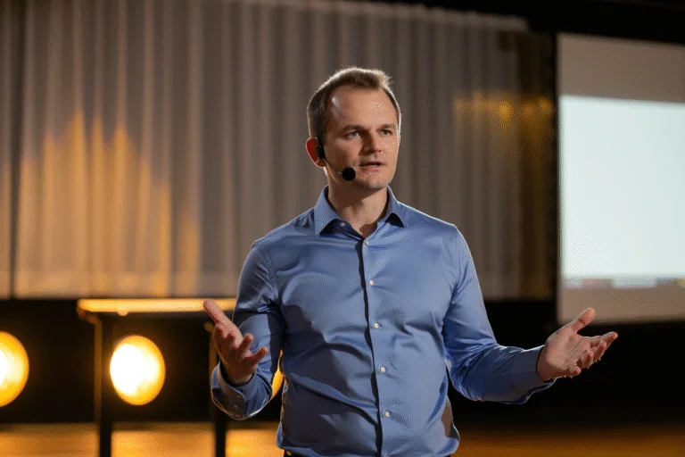 Sam speaking at age:AI event